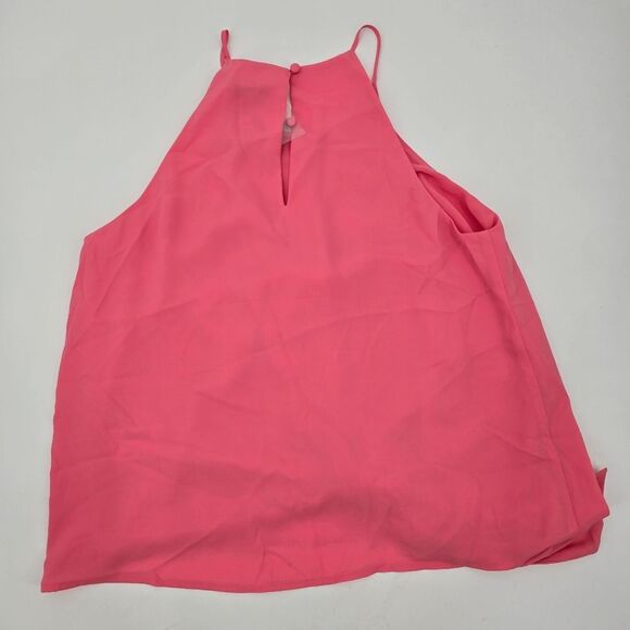 Express Coral Women's Halter Top Knot Front Size S - Picture 3 of 4